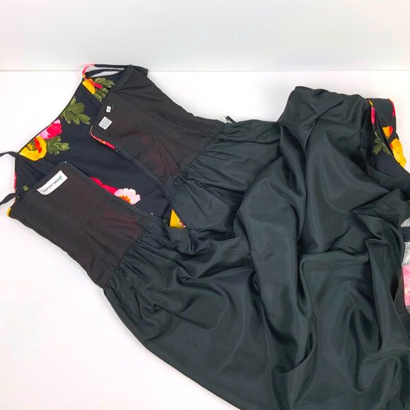 Vintage Nipon Night Floral Maxi Cotton Gown Dress Size 10 (6-8) - Picture 15 of 16